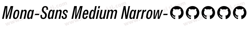 Mona-Sans Medium Narrow字体转换
